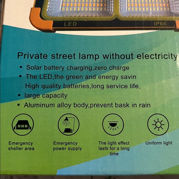 Orange Solar LED Light - Picture 2 of 8